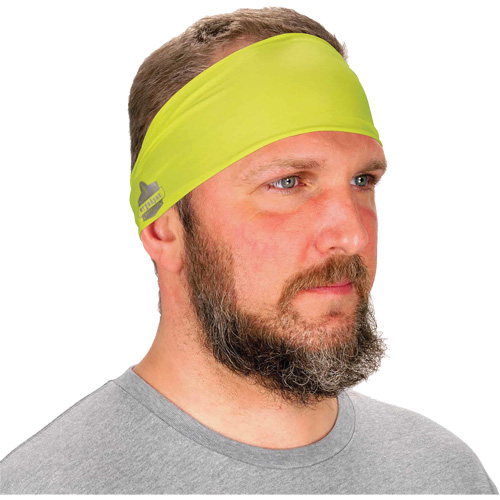 Chill-Its 6634 Cooling Headband, High Visibility Lime-Yellow Kelford