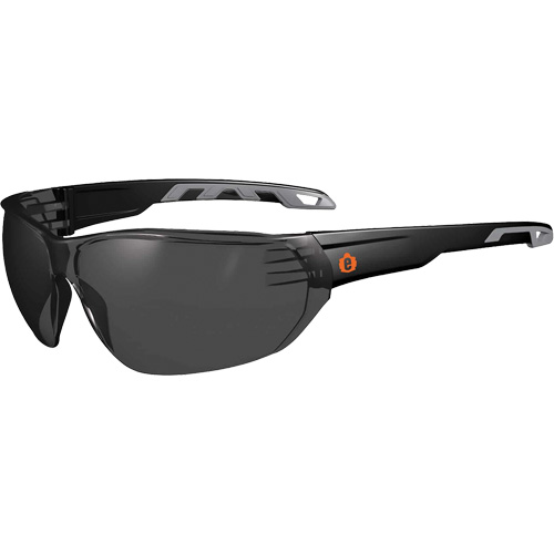 Lunettes de s&eacute;curit&eacute; sans monture Skullerz VALI, Lentille Fum&eacute;e, Antibu&eacute;e/Anti-&eacute;gratignures, ANSI Z87+/R&eacute;pond ou surpasse la norme CSA Z94.3 Kelford