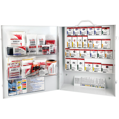 SmartCompliance&reg;  First Aid Cabinet, Meets CSA Z1220-17 Type 3 High-Risk Environment, Medium (26-50 Workers) Kelford