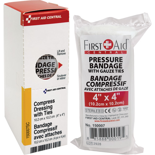 Recharge de bandages compressifs avec attaches SmartCompliance, 4" lo x 4" la Kelford
