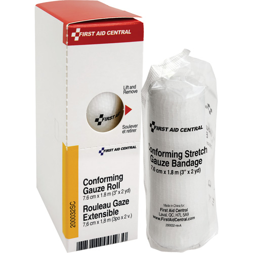 SmartCompliance&reg; Refill Conforming Stretch Gauze Bandage, Roll, 6' L x 3" W, Sterile, Medical Device Class 1 Kelford
