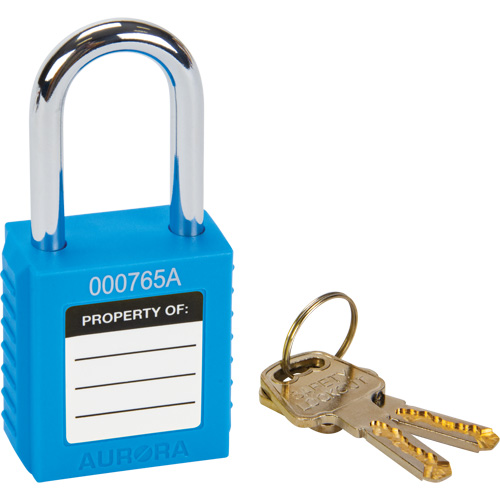 Lock for Lockouts, Safety Padlock, Keyed Different, Thermoplastic, 1-1/2" Width Kelford