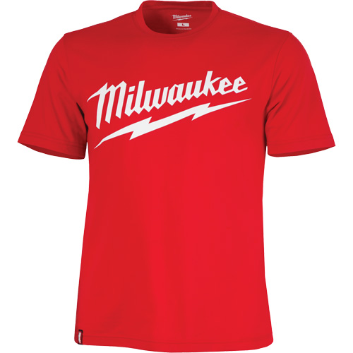 Chandail &agrave; manches courtes tr&egrave;s r&eacute;sistant avec logo Milwaukee, Hommes, Petit, Rouge Kelford