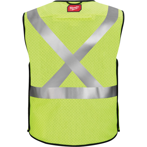Gilet de s&eacute;curit&eacute; &agrave; maille d&eacute;tachable, Noir/Jaune lime haute visibilit&eacute;, Moyen/Petit Kelford