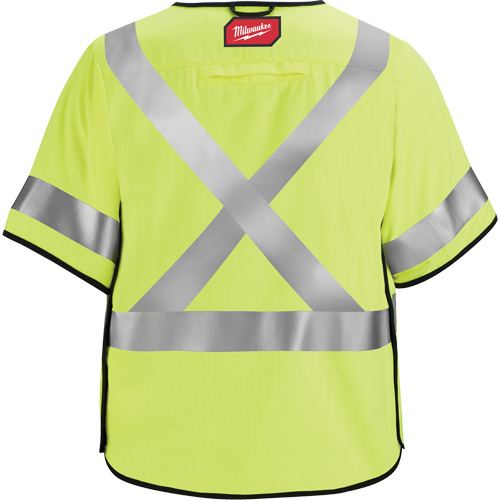 Breakaway Mesh Safety Vest, Black/High Visibility Lime-Yellow, Medium/Small Kelford