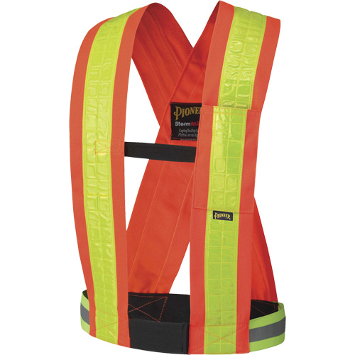 5593 Safety Sash, High Visibility Orange, Yellow Reflective Colour, One Size Kelford