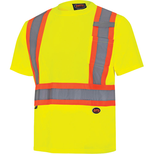 6991 Chandail de s&eacute;curit&eacute; en il-de-perdrix, Polyester, 3T-Grand, Jaune lime haute visibilit&eacute; Kelford