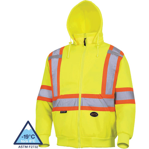 6925 Chandail &agrave; capuche, T-petit, Jaune haute visibilit&eacute; Kelford