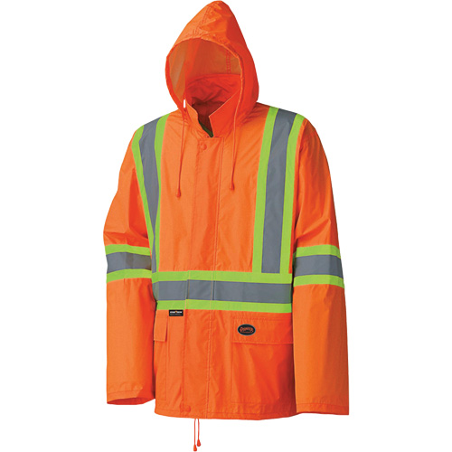 5598 Combinaison de pluie imperm&eacute;able et l&eacute;g&egrave;re, Polyester/PVC, Petit, Orange haute visibilit&eacute; Kelford
