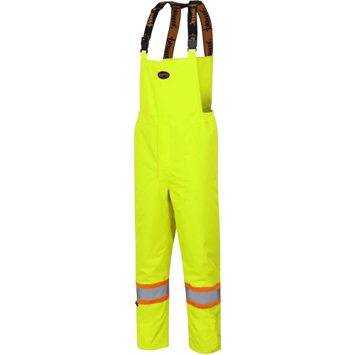 5054 The Rock 300D Insulated Bib Pants, Polyester, Small, High Visibility Lime-Yellow Kelford