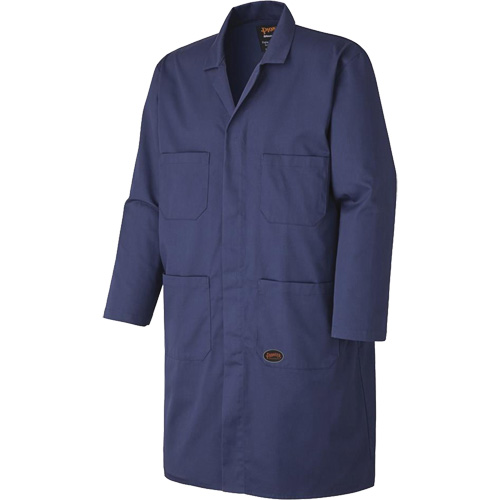 512 Shop Coat, Poly-Cotton, Small, Navy Blue Kelford