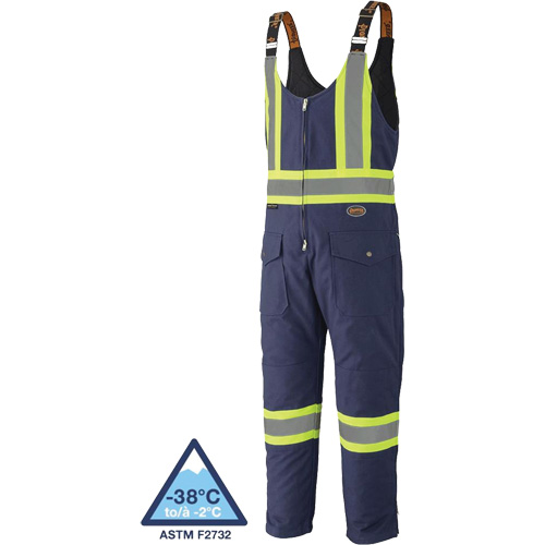 5536 Quilted Duck Overalls, Cotton, Small, Navy Blue Kelford