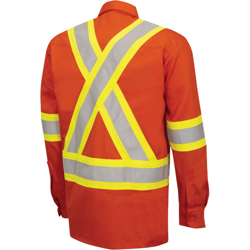 7743 Chemise de s&eacute;curit&eacute; ignifug&eacute;e FR-Tech, Petit, Orange haute visibilit&eacute; Kelford