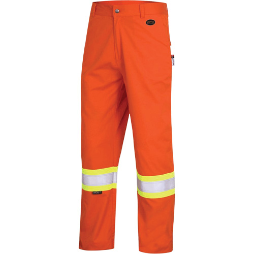 7763 FR-Tech&reg; 88/12 Arc Rated High-Visibility Safety Pants, 36, x 32, High Visibility Orange, 9.7 cal/cm² Kelford