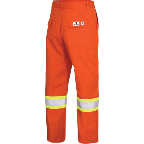 7763 FR-Tech&reg; 88/12 Arc Rated High-Visibility Safety Pants, 36, x 32, High Visibility Orange, 9.7 cal/cm² Kelford