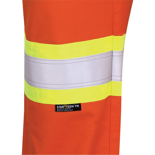 7763 FR-Tech&reg; 88/12 Arc Rated High-Visibility Safety Pants, 36, x 32, High Visibility Orange, 9.7 cal/cm² Kelford