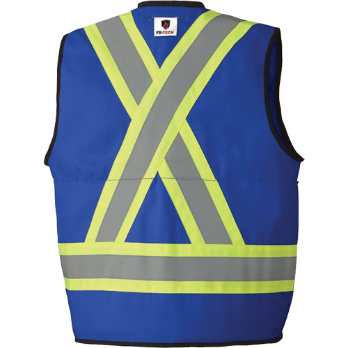 7733 FR-Tech&reg; Flame-Resistant Arc Surveyor's Vest, Small, Royal Blue, 9.7 cal/cm² Kelford
