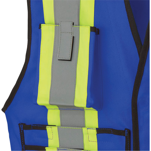 7733 FR-Tech&reg; Flame-Resistant Arc Surveyor's Vest, Small, Royal Blue, 9.7 cal/cm² Kelford