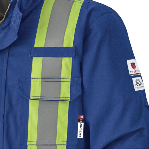 5523 Flame-Resistant Safety Parka, Small, Royal Blue, 58 cal/cm² Kelford