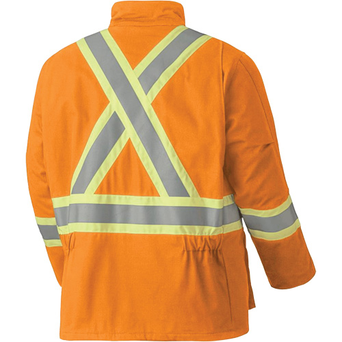 5533 Flame-Resistant Safety Parka, Small, High Visibility Orange, 58 cal/cm² Kelford