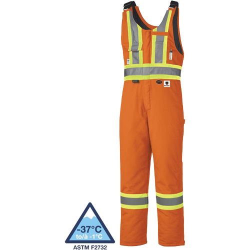 5534A Flame-Resistant Quilted Safety Overalls, Small, Orange Kelford