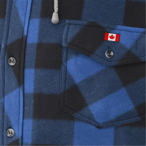 415SS Chemise &agrave; capuche matelass&eacute;e, Hommes, Petit, Multicolore Kelford