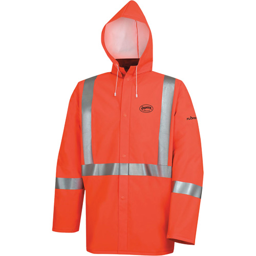 576J Veste de pluie ignifuge haute visibilit&eacute;, Petit, Orange haute visibilit&eacute; Kelford