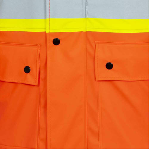 5892PKT Veste de s&eacute;curit&eacute; imperm&eacute;able &agrave; haute visibilit&eacute; ignifuge, T-petit, Orange haute visibilit&eacute; Kelford