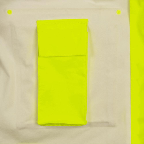 5881 Manteau de pluie ignifuge et protection contre les &eacute;clats d'arc &eacute;lectrique, T-petit, Jaune haute visibilit&eacute;, 10 cal/cm² Kelford