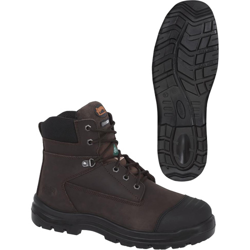 1026 Bottes de travail 6" marron, Cuir, Embout Acier, Taille 10 Kelford