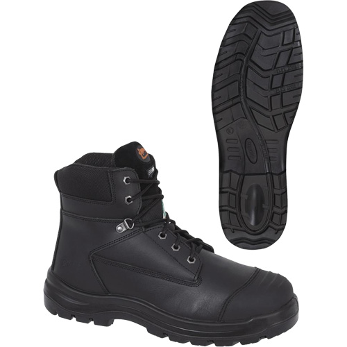 1025 Bottes de travail 6" noires, Cuir, Embout Acier, Taille 10 Kelford