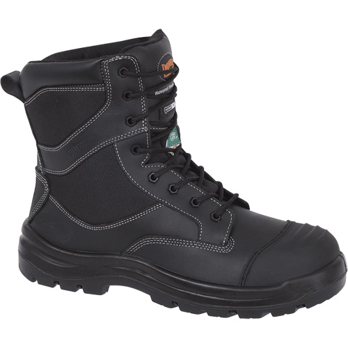 1050 Black Composite Safety Work Boots, Leather, Size 14, Impermeable Kelford