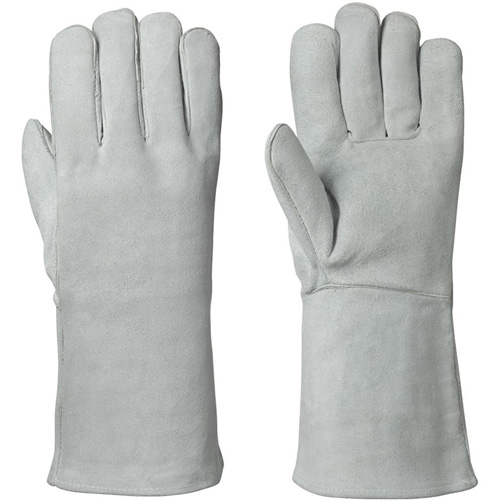 830 Fleece-Lined Welder's Gloves, Split Cowhide, Size Medium Kelford