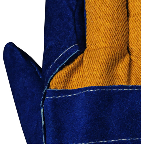 630 Blue Insulated Fitter's Gloves, One Size, Split Cowhide Palm, Boa Inner Lining Kelford