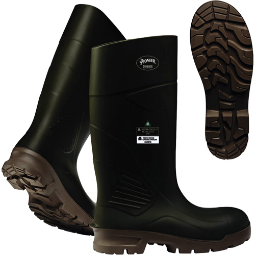 B405FUL.GR Pioneer Steel Plate Boots, Polyurethane, Steel Toe, Size 4, Puncture Resistant Sole Kelford