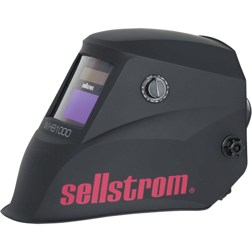 WHB1000 Casque de soudage ADF de la s&eacute;rie Advantage, 3,54" lo x 1,57" la Champ de vision, Noir/Rouge Kelford