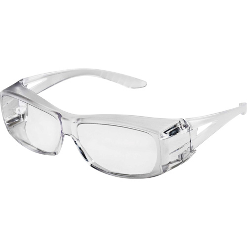 X350 OTG Safety Glasses, Clear Lens, Anti-Scratch, ANSI Z87+/Meets/Exceeds CSA Z94.3 Kelford