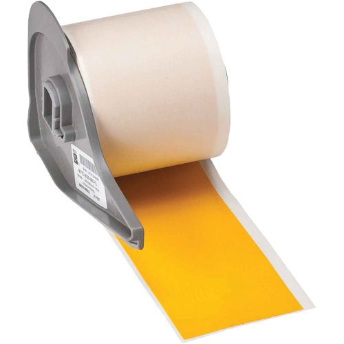 Ruban adh&eacute;sif permanent toutes saisons pour &eacute;tiquettes, Vinyle, Jaune, Largeur de 2" Kelford