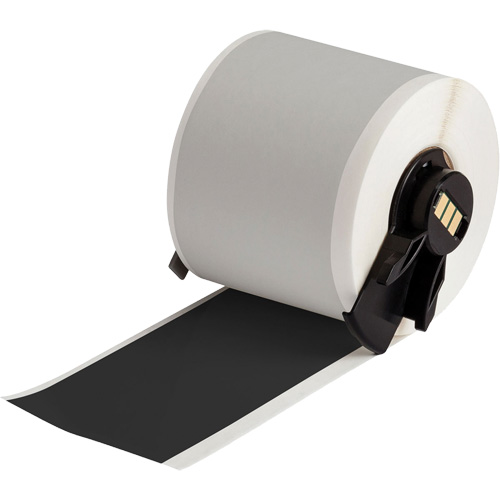 Ruban adh&eacute;sif permanent toutes saisons pour &eacute;tiquettes, Vinyle, Noir, Largeur de 2" Kelford