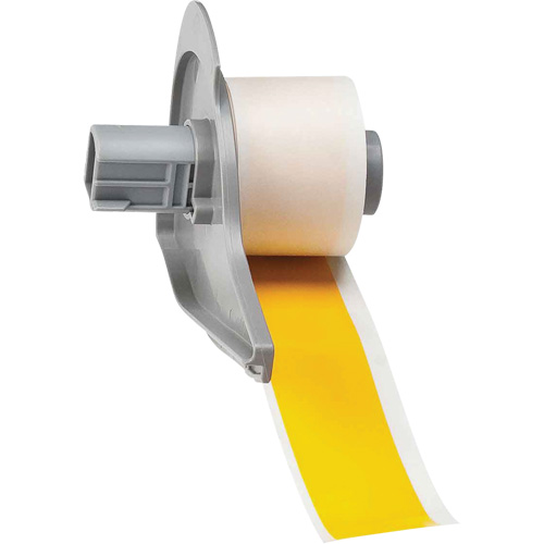 Ruban adh&eacute;sif permanent toutes saisons pour &eacute;tiquettes, Vinyle, Jaune, Largeur de 1" Kelford