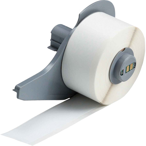 Ruban adh&eacute;sif permanent toutes saisons pour &eacute;tiquettes, Vinyle, Blanc, Largeur de 1" Kelford