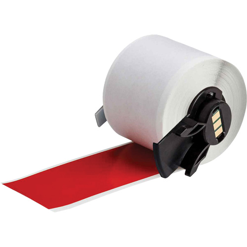 Multi-Purpose Label Tape, Vinyl, Red, 1.9" Width Kelford