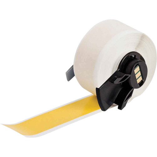 Multi-Purpose Label Tape, Vinyl, Yellow, 1.9" Width Kelford