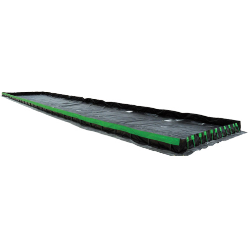 Berme Ultimate Copolymer 2000 Ultra-Containment Berm, Capacit&eacute; 5610 gal. US, 15' la x 50' lo x 12" h, Support &agrave; charni&egrave;re Kelford