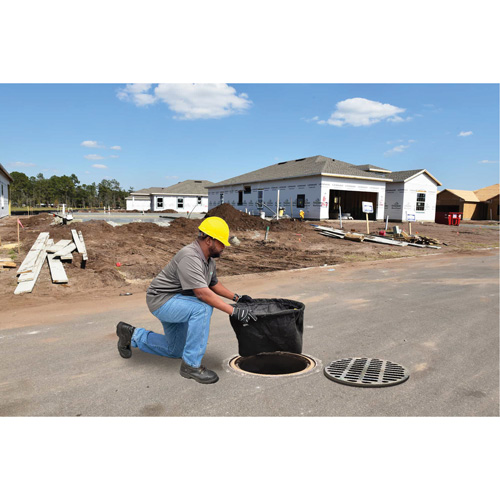 Bac de r&eacute;tention rond Ultra-Drain Guard avec orifice de trop-plein, Huile & s&eacute;diments, 22" - 25" lo x 22" - 25" la Kelford