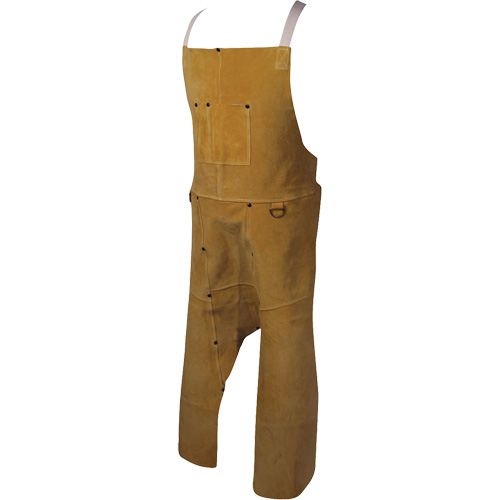 Tablier Caiman Boarhide, Salopette &agrave; jambes fendues, 42" lo, Brun Kelford