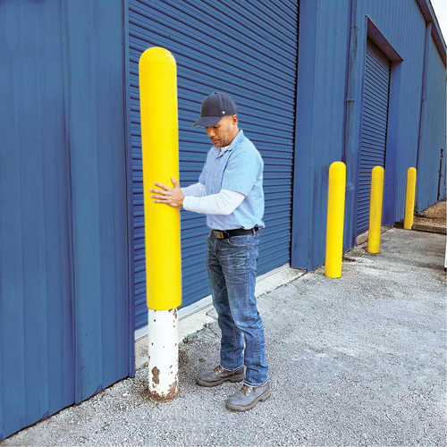 Ultra-Post Protector&reg;, 8" Dia. x 52" L, Yellow Kelford