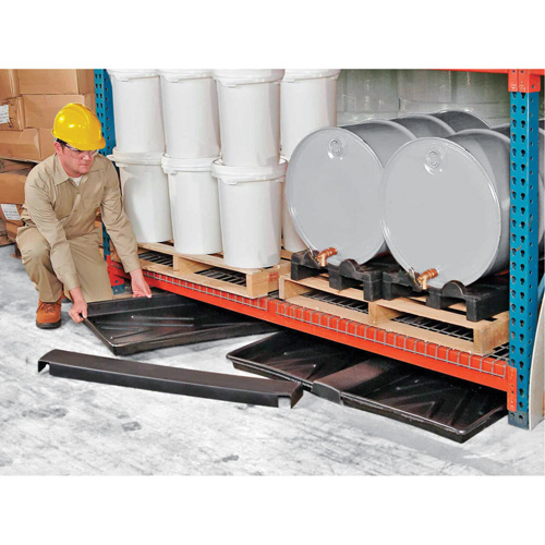 Triple-Tray Ultra-Rack Containment Tray&reg;, 72" L x 44" W x 2.8" H, 24 US gal. Spill Capacity Kelford