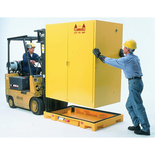 Double Drum Ultra-Safety Cabinet Bladder System, 63" lo x 38,5" la x 6,3" h, Capacit&eacute; de charge 3000 lb Kelford