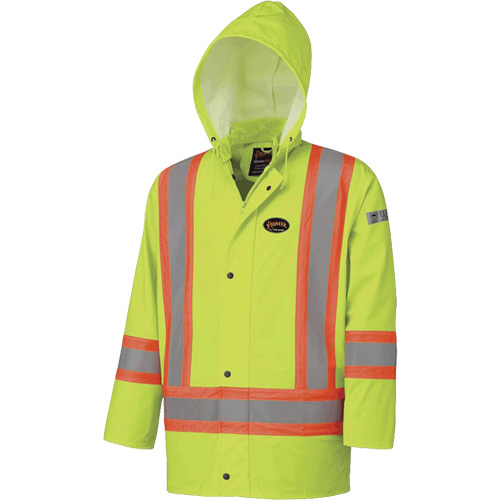 5894 Veste imperm&eacute;able r&eacute;sistant &agrave; la flamme, 2T-Grand, Jaune lime haute visibilit&eacute; Kelford